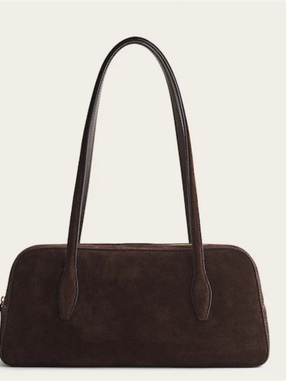 Madewell Suede Shoulder Bag - Dark Brown - Picture 4 of 5